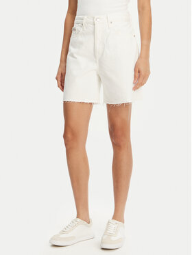 Calvin Klein Jeans Calvin Klein Jeans Pantaloni scurți de blugi J20J225201 Alb Relaxed Fit