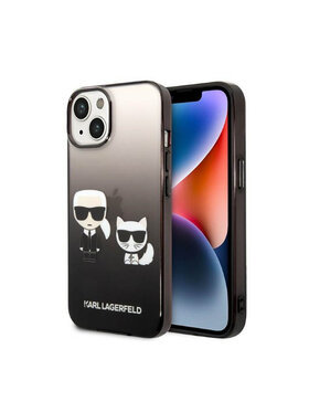 KARL LAGERFELD KARL LAGERFELD Etui na telefon Gradient Ikonik Karl & Choupette Czarny
