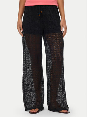 Vero Moda Vero Moda Bavlnené nohavice Maya 10325044 Čierna Relaxed Fit
