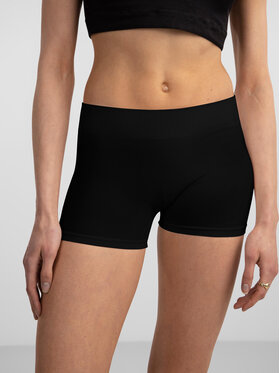 Pieces Pieces Šortky z materiálu 17065440 Černá Slim Fit