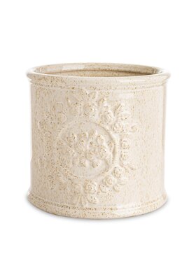 MIAhome MIAhome Kwietnik Osłonka cementowo-ceramiczna ANTIC-2 Biały