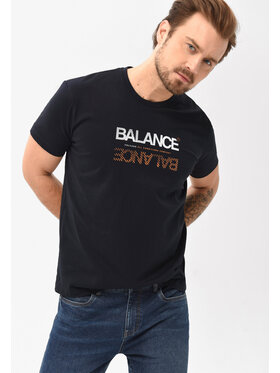 Volcano Volcano T-Shirt T-BALANCE Granatowy Regular Fit