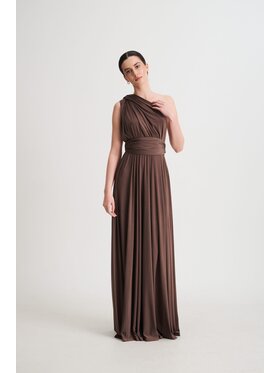 ROSE AVENUE ROSE AVENUE Sukienka wieczorowa MULTIWAY Brązowy Regular Fit