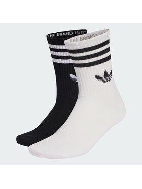 adidas adidas Skarpety długie 3-STRIPES CREW SOCKS 10 PAIRS Biały