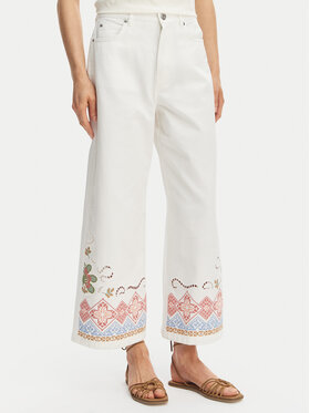 Weekend Max Mara Weekend Max Mara Kalhoty culottes Adunco 2615131012 Bílá Regular Fit