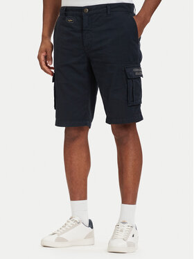 Aeronautica Militare Aeronautica Militare Szövet rövidnadrág 261BE0066UCT01122 Sötétkék Regular Fit