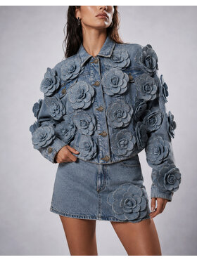 PHILIPP PLEIN PHILIPP PLEIN Jeansová bunda 31163 Modrá Regular Fit