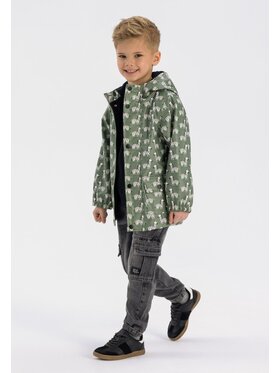 minoti minoti Kurtka przeciwdeszczowa C5503 Khaki Regular Fit