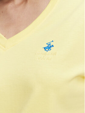 Beverly Hills Polo Club Beverly Hills Polo Club T-Shirt P-SS26W-TS5165188 Žlutá Regular Fit