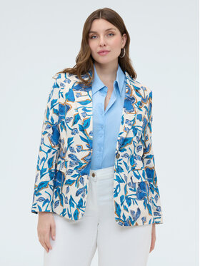 Fiorella Rubino Fiorella Rubino Marynarka Q529T000283N0V1 Turkusowy A-Line Fit