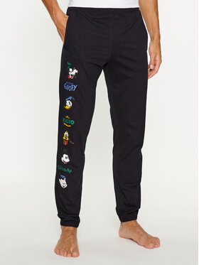 United Colors Of Benetton United Colors Of Benetton Долнище на пижама 3VR54F00K Черен Regular Fit