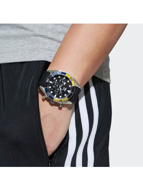 Adidas Originals Ročna Ura Edition Two Chrono Watch AOFH23003 Srebrna