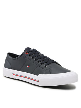 Tommy Hilfiger Tommy Hilfiger Kedai Core Corporate Vulc Leather FM0FM04561 Tamsiai mėlyna