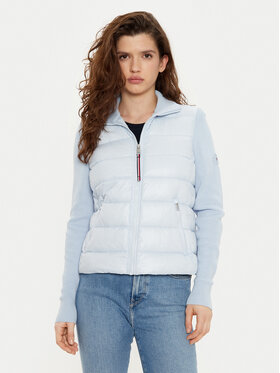 Tommy Hilfiger Tommy Hilfiger Geacă din puf WW0WW43771 Albastru celest Regular Fit