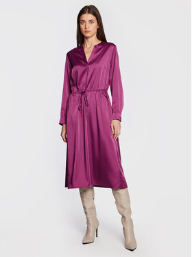 Olsen Olsen Kleid für den Alltag Festive Spirit 13001662 Violett Regular Fit