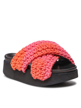 Inuikii Inuikii Шльопанці Woven Batic Platform 70103-008 Рожевий