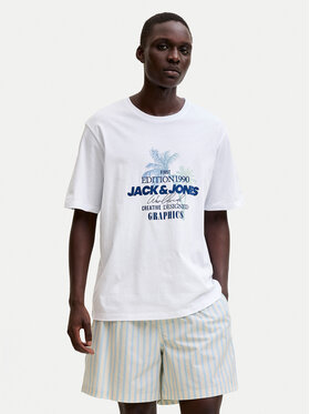Jack & Jones Jack & Jones T-Shirt Gradient Print 12288094 Weiß Regular Fit
