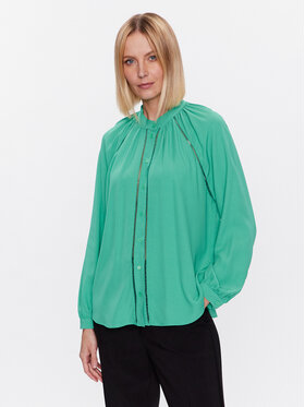 Seidensticker Seidensticker Bluza 60.134573 Zelena Regular Fit