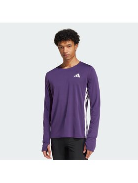 adidas adidas Koszulka techniczna Adizero Running Long Sleeve Tee Fioletowy Slim Fit