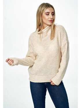 FIGL FIGL Sweter M886 Beżowy Oversize