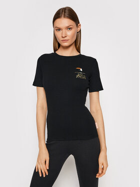 Femi Stories Femi Stories T-Shirt Pola Černá Slim Fit