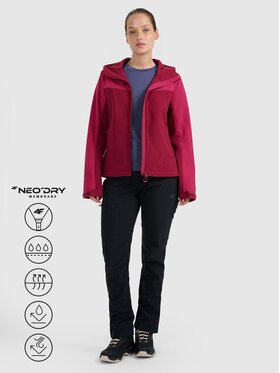4F 4F Giacca softshell 4FRAW25TSOFF505-60S Rosso Regular Fit