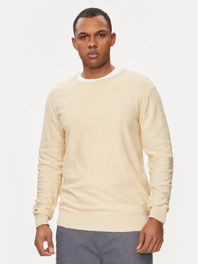 INDICODE INDICODE Sweter Hugolia 30-459 Beżowy Regular Fit