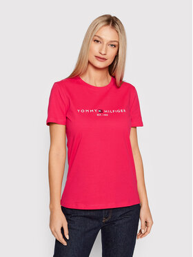 Tommy Hilfiger Tommy Hilfiger T-Shirt C-Nk WW0WW28681 Ροζ Regular Fit
