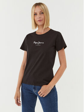 Pepe Jeans Pepe Jeans T-shirt Wendys PL505710 Crna Regular Fit