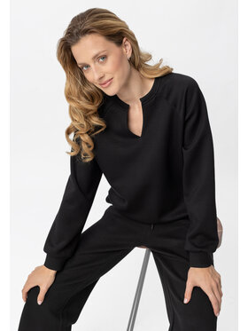 Volcano Volcano Bluza B-KAYA Czarny Regular Fit