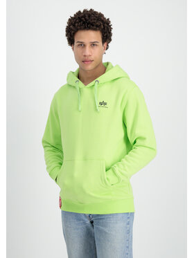 Alpha Industries Alpha Industries Bluza Basic Small Logo Hoodie Zielony Regular Fit