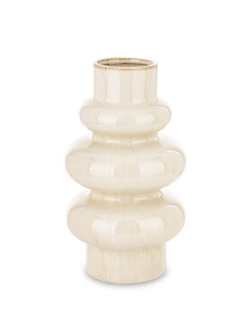 MIAhome MIAhome Wazon ceramiczny 30x16,5x16,5 cm MEZANIO - II Biały