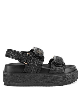 Badura Badura Σανδάλια BEGONIA-TS6165-01 Μαύρο