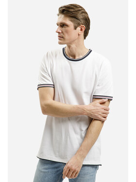 Cross Jeans Cross Jeans T-Shirt 16071-008 Biały Regular Fit