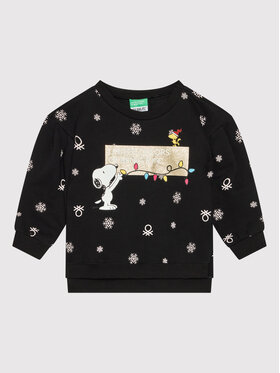 United Colors Of Benetton United Colors Of Benetton Суитшърт PEANUTS 3UJAC15GE Черен Regular Fit