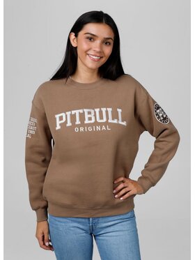 PITBULL PITBULL Bluza Bluza damska oversize Tyrian M Brązowy Regular Fit