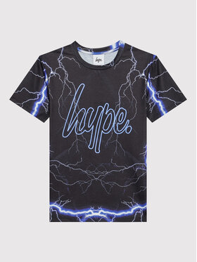 HYPE HYPE T-Shirt ZVLR-056 Czarny Regular Fit