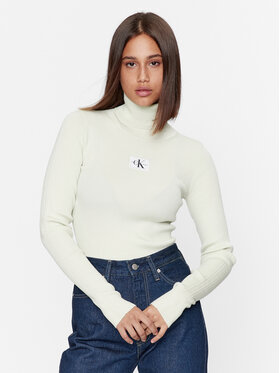 Calvin Klein Jeans Calvin Klein Jeans Golfas J20J221688 Žalia Slim Fit