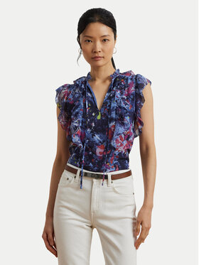 LAUREN RALPH LAUREN LAUREN RALPH LAUREN Blúz 200970718001 Sötétkék Relaxed Fit