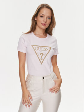 Guess Guess Tričko W4RI69 J1314 Ružová Regular Fit