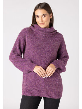 QUIOSQUE QUIOSQUE Sweter QUIOSQUE 6VL001731 Fioletowy Regular Fit