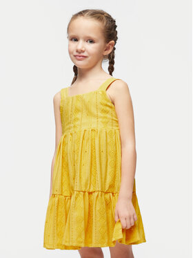Mayoral Mayoral Лятна рокля 3950 Жълт Regular Fit