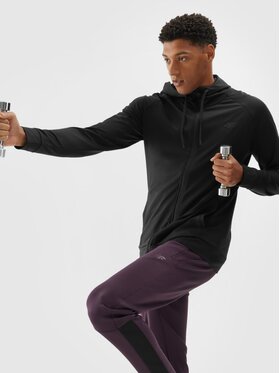4F 4F Bluza techniczna 4FWAW24TFSWM403-20S Czarny Regular Fit