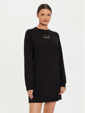 EA7 Emporio Armani EA7 Emporio Armani Kleid für den Alltag 6DTA52 TJ9RZ 1200 Schwarz Regular Fit