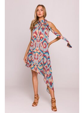 Made of Emotion Made of Emotion Sukienka letnia M867 Kolorowy Beachy Fit