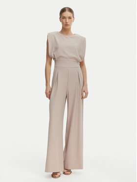 Rinascimento Rinascimento Kombinezon CFC0127546003 Beżowy Wide Leg