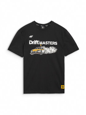 4F 4F T-Shirt TEAMWEAR Czarny Regular Fit