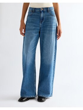 Wrangler Wrangler Jeansy LR ULTRA BARREL Niebieski Loose Fit