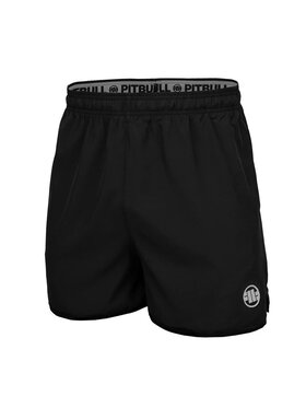PITBULL PITBULL Szorty sportowe Small Logo II Czarny Regular Fit