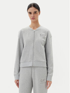 EA7 Emporio Armani EA7 Emporio Armani Džemperis ar kapuci 7W000178 AF12473 O8002 Pelēks Regular Fit